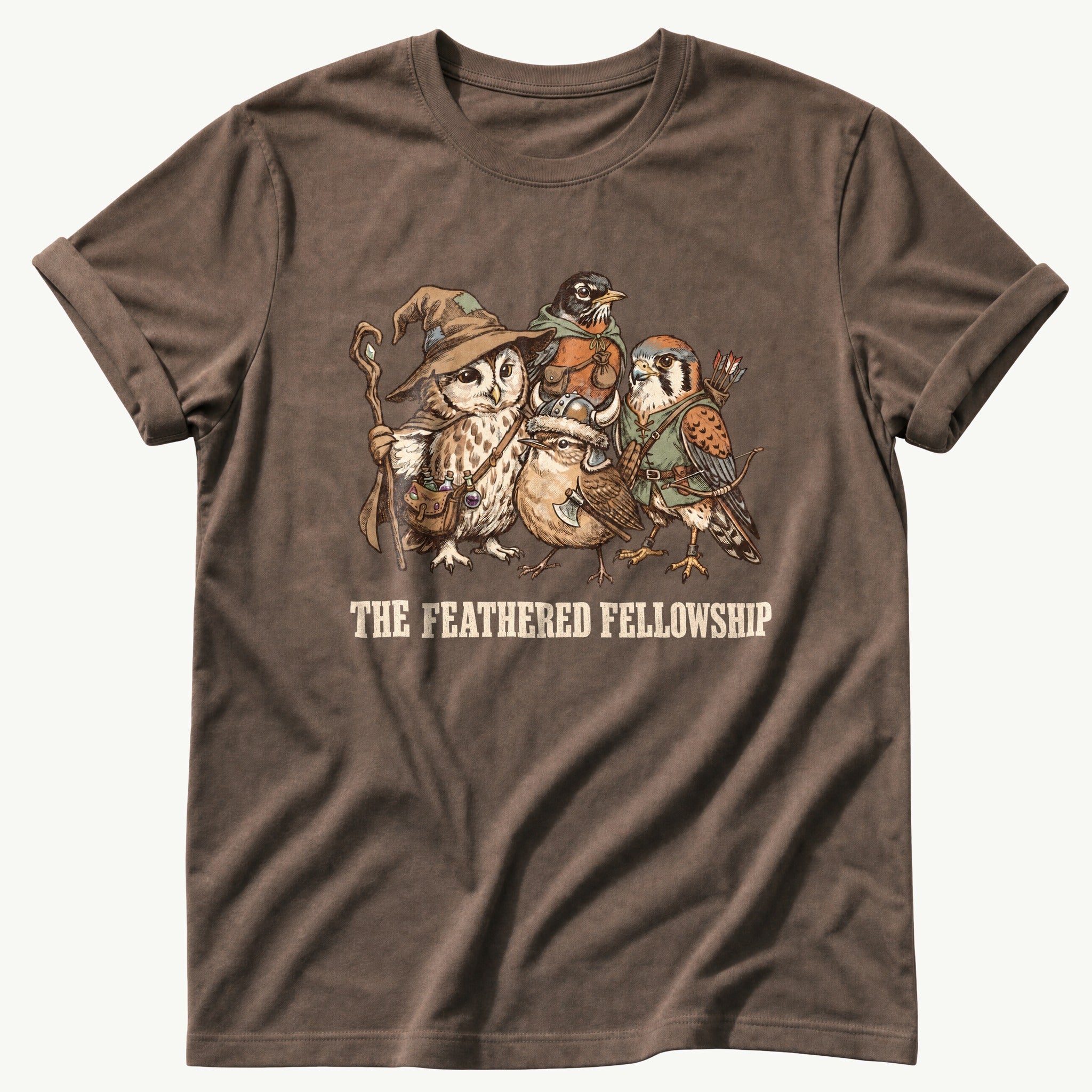 the-feathered-fellowship — Espresso Comfort Colors tee