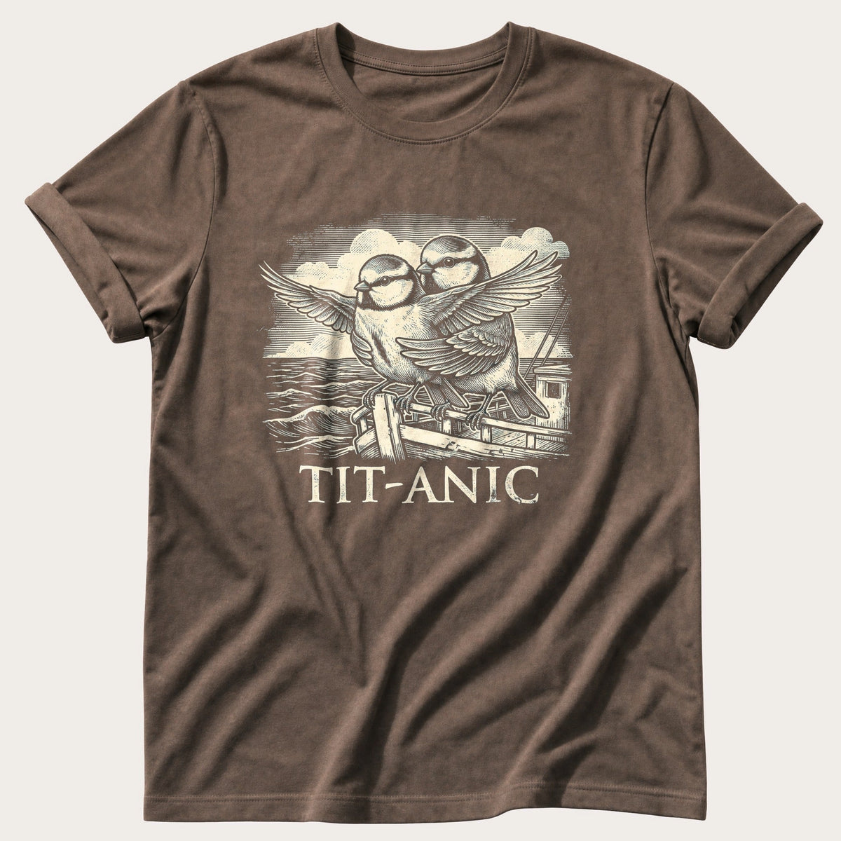 Tit-Anic II — Espresso Comfort Colors tee