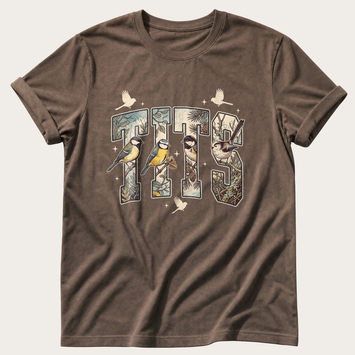 Tits — Espresso Comfort Colors tee