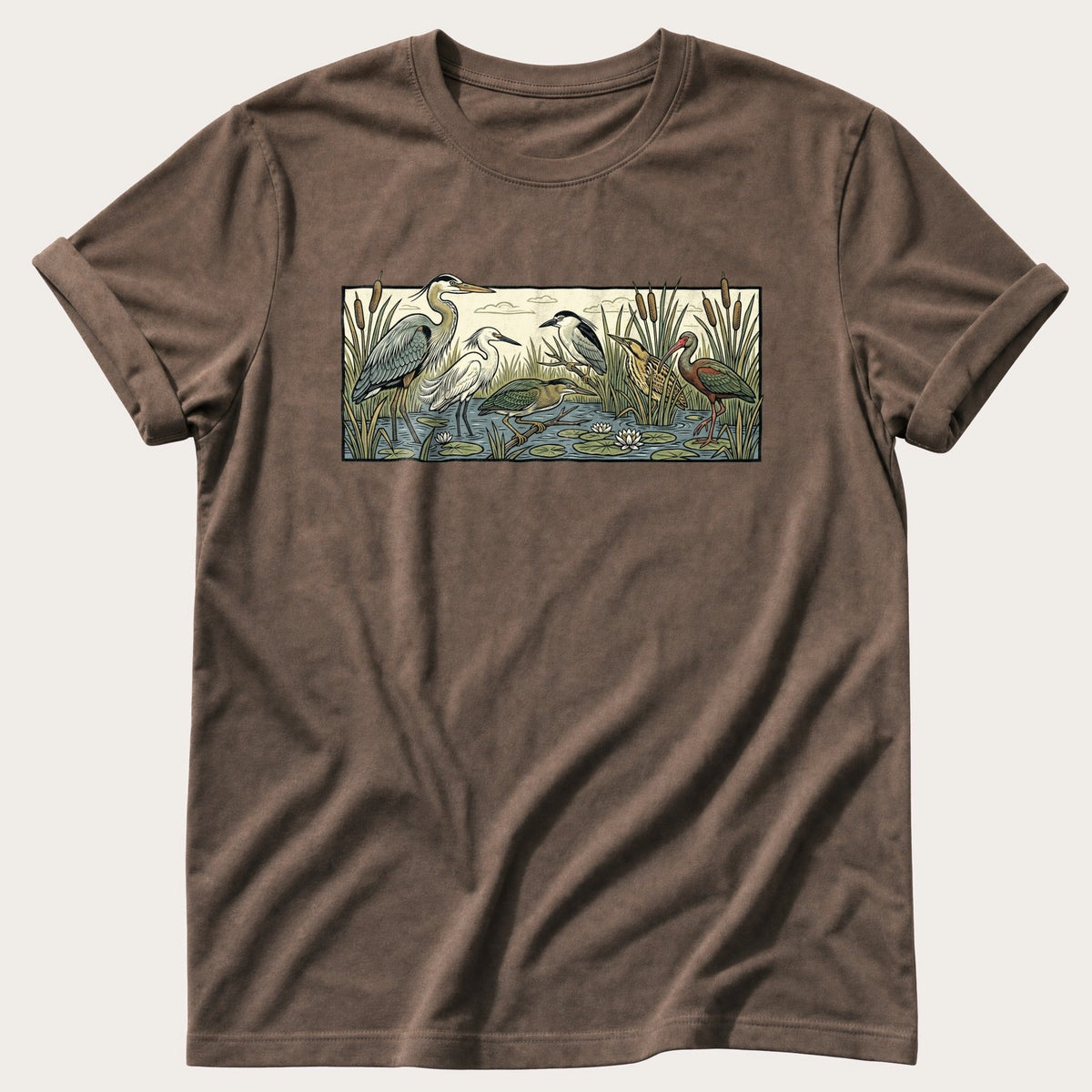 Water Bird Species — Espresso Comfort Colors tee