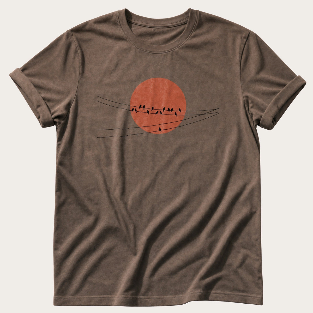 Wires At Sundown — Espresso Comfort Colors tee