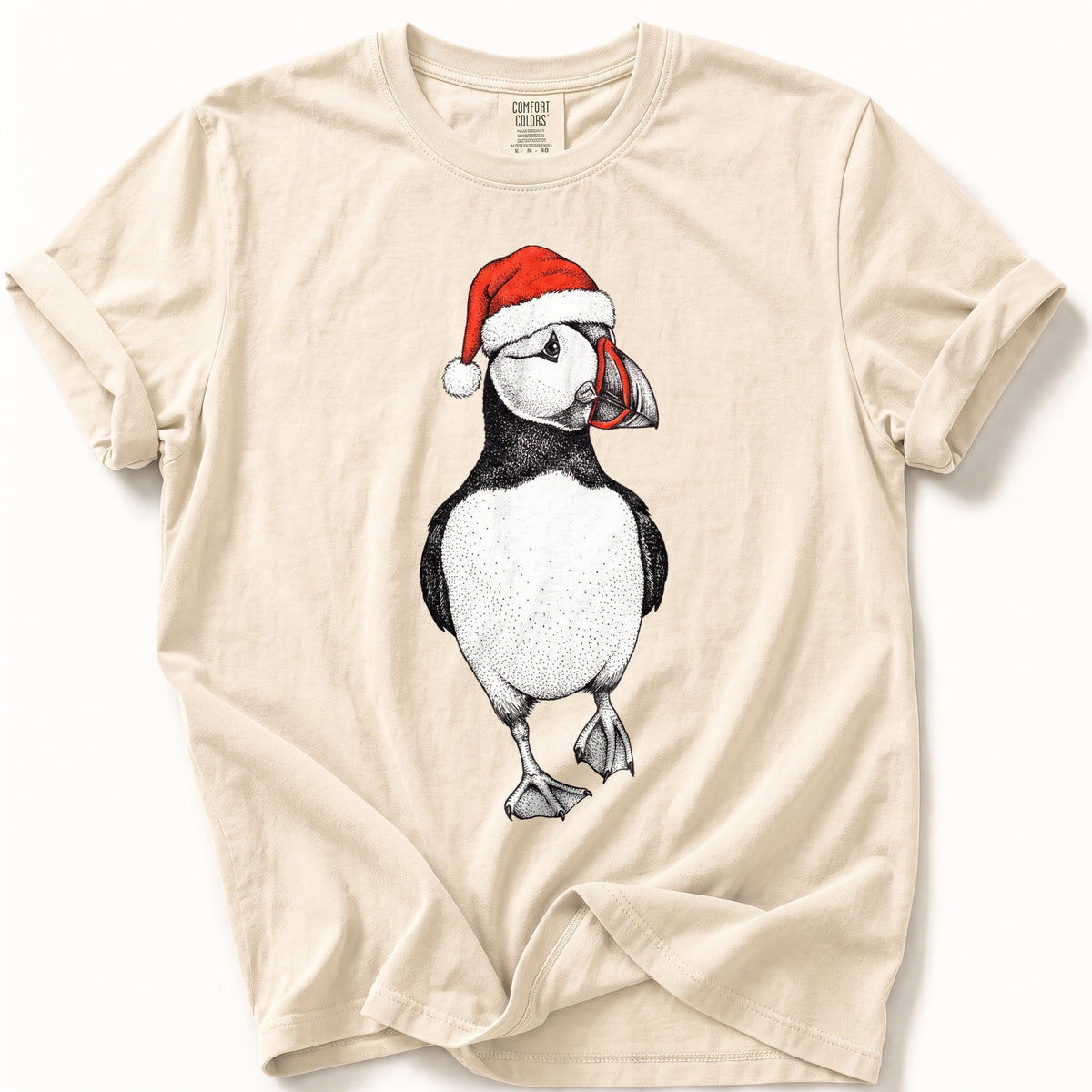 Santa Hat Puffin Comfort Colors® Tee