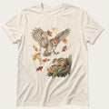 Autumn Screech Owl — Ivory Comfort Colors tee