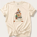 Bird Stack Christmas Tree — Ivory Comfort Colors tee
