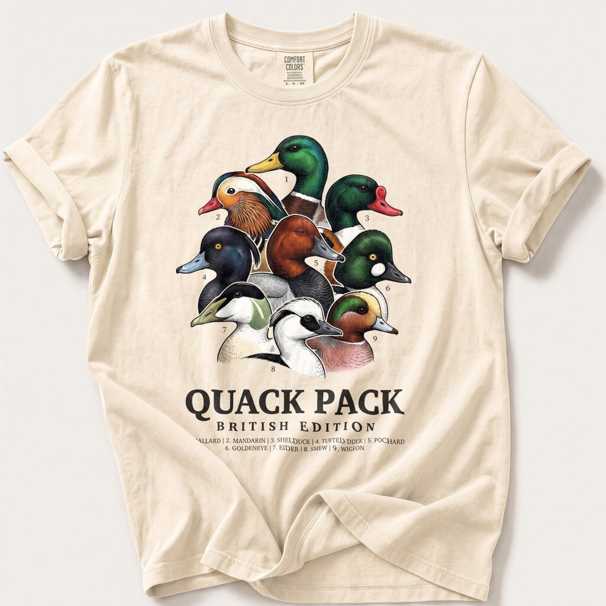 British Quack Pack — Ivory Comfort Colors tee