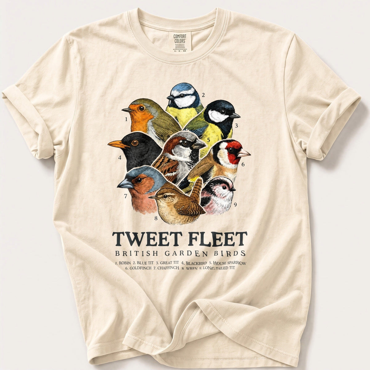 British Tweet Fleet — Ivory Comfort Colors tee