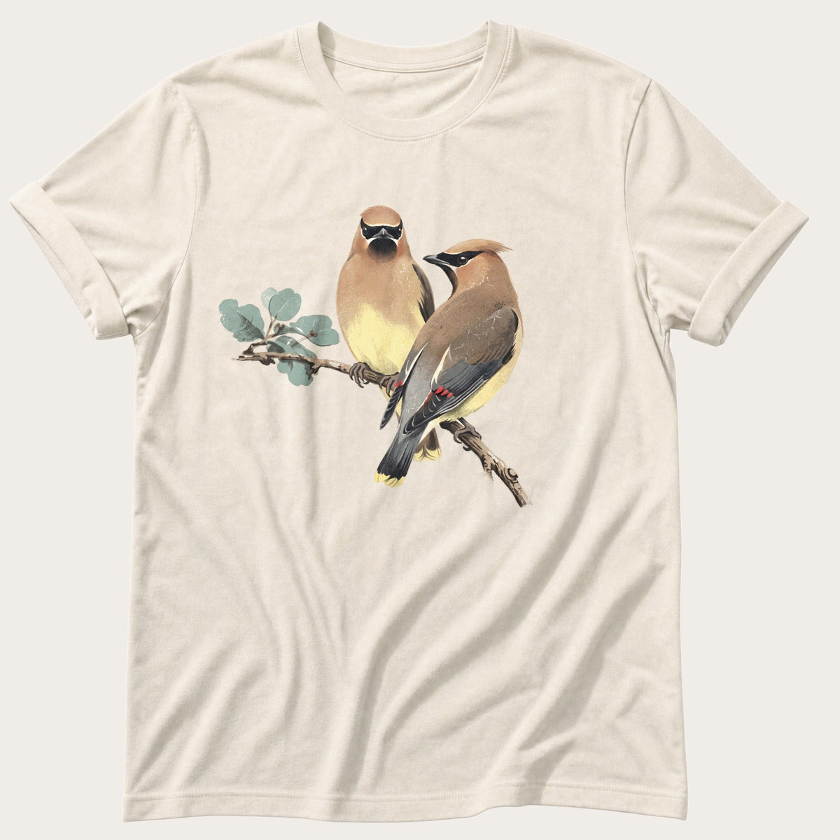 Cedar Waxwing — Ivory Comfort Colors tee