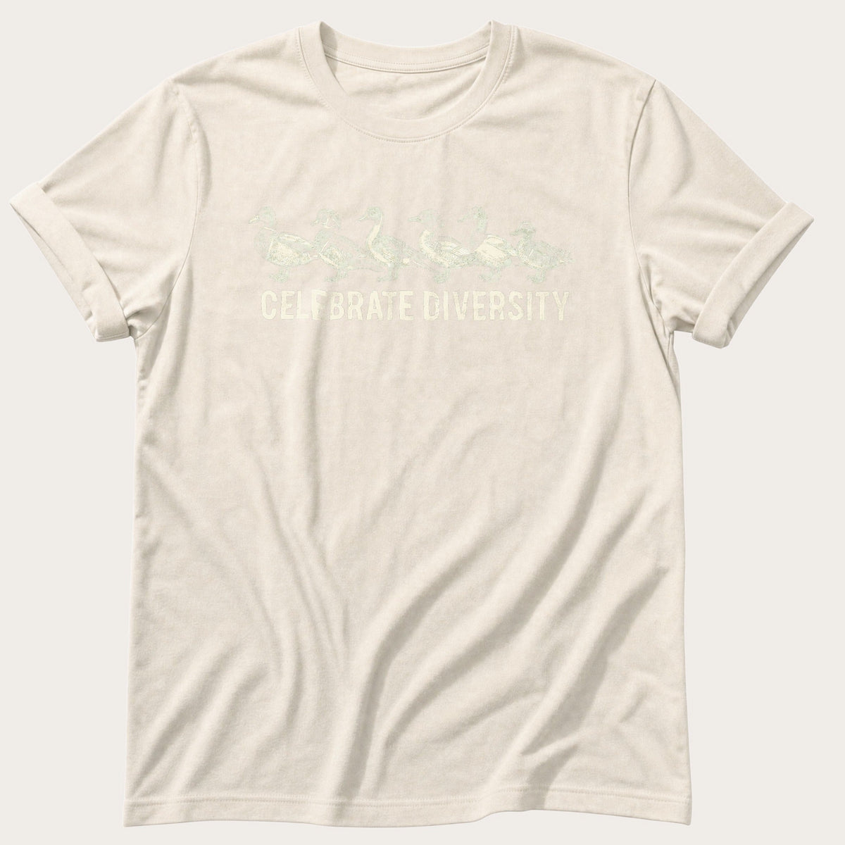 Celebrate Diversity Ducks — Ivory Comfort Colors tee