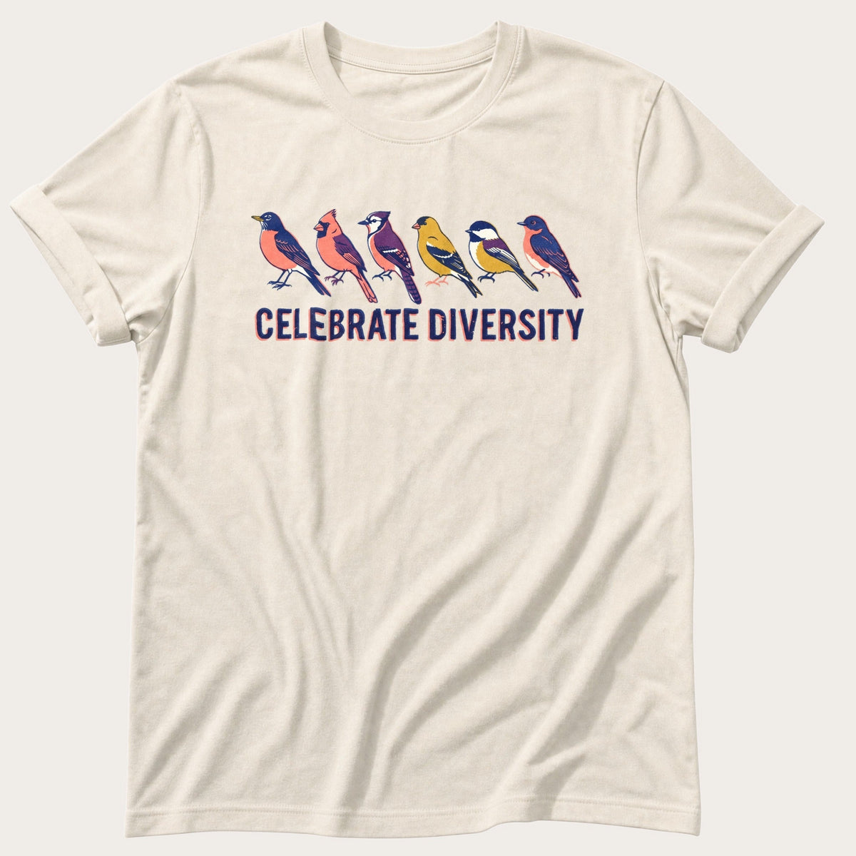 Celebrate Diversity Song Birds 3 — Ivory Comfort Colors tee