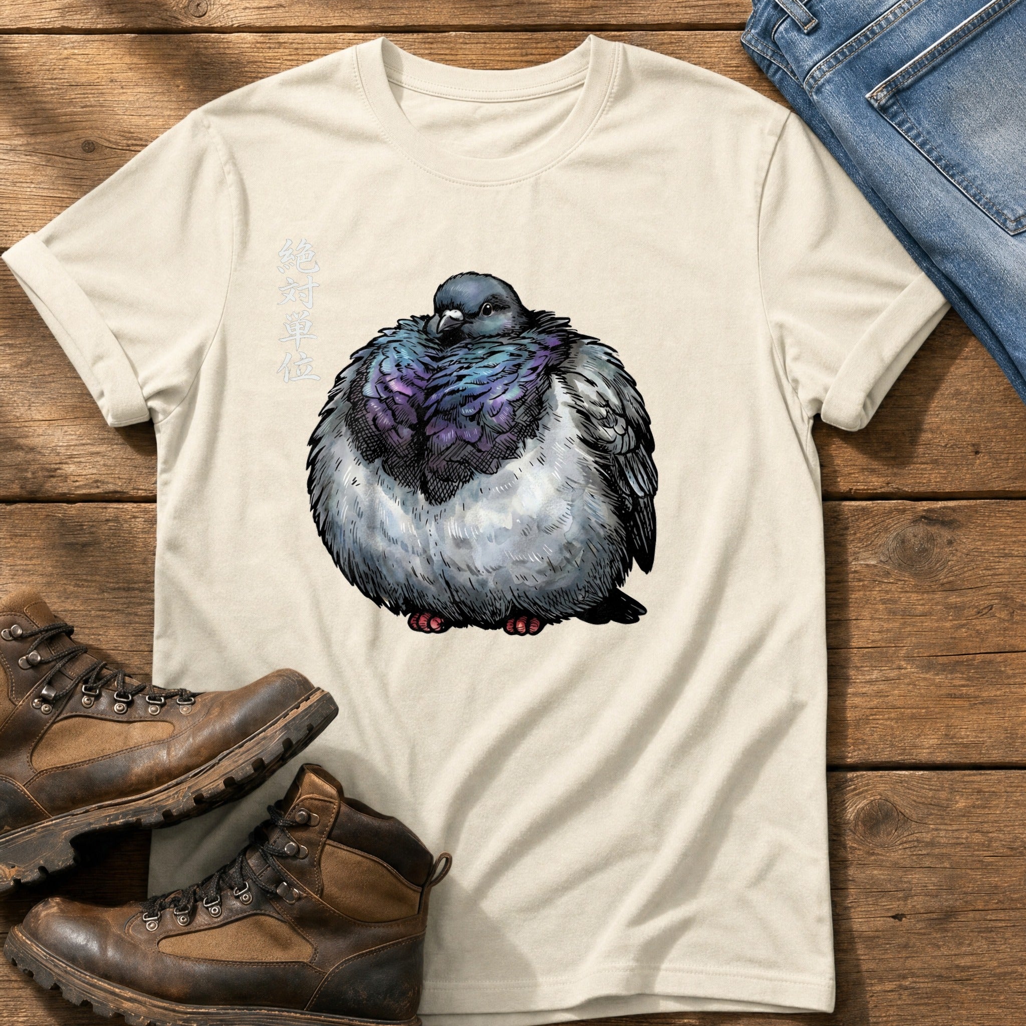 Chunky Pigeon — Ivory Comfort Colors tee
