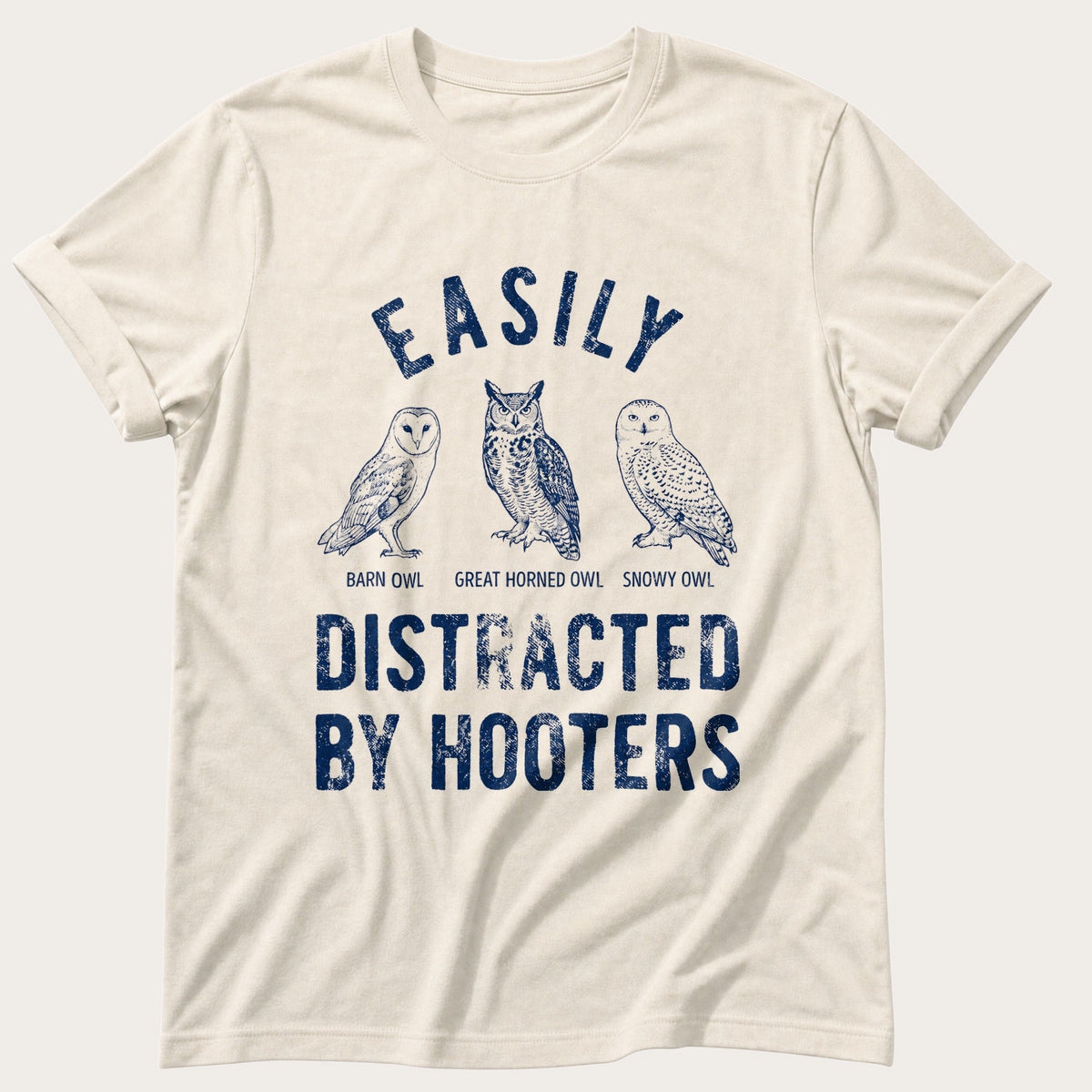 Distracted By Hooters — Ivory Comfort Colors tee