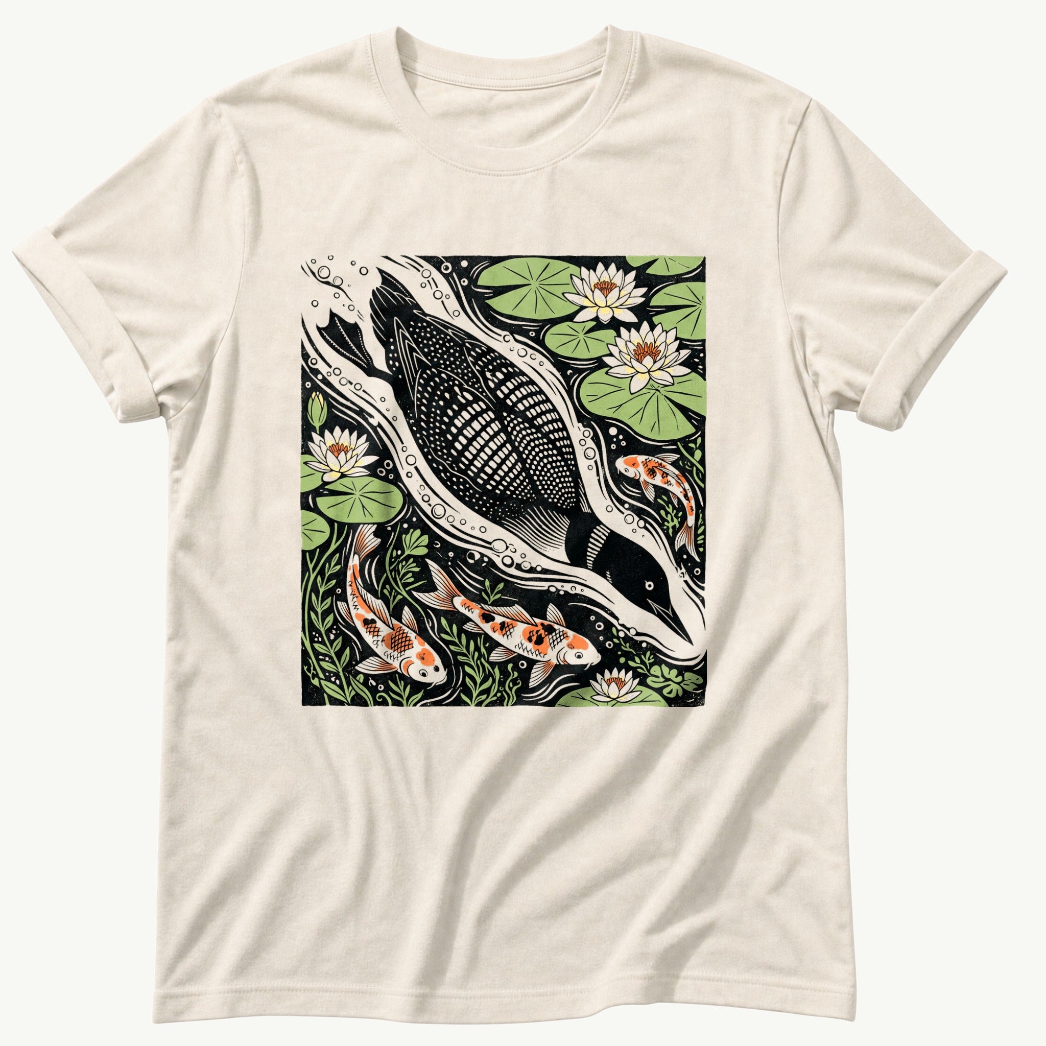 diving-loon — Ivory Comfort Colors tee