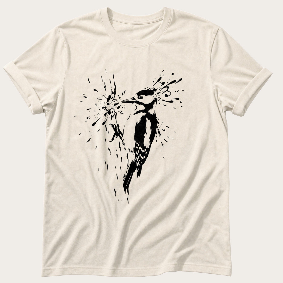 Drumming Woodpecker — Ivory Comfort Colors tee