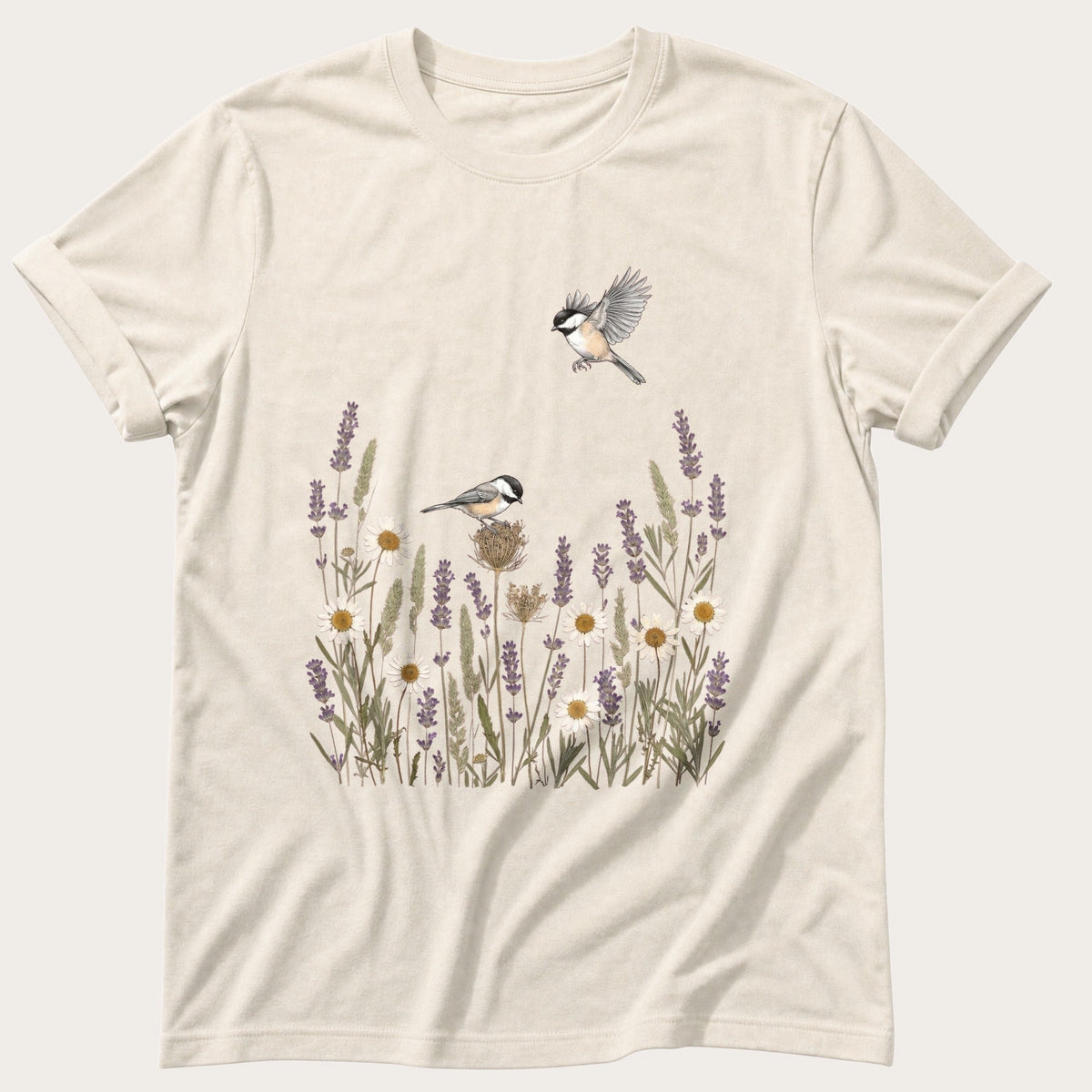 Field Birds 3 — Ivory Comfort Colors tee