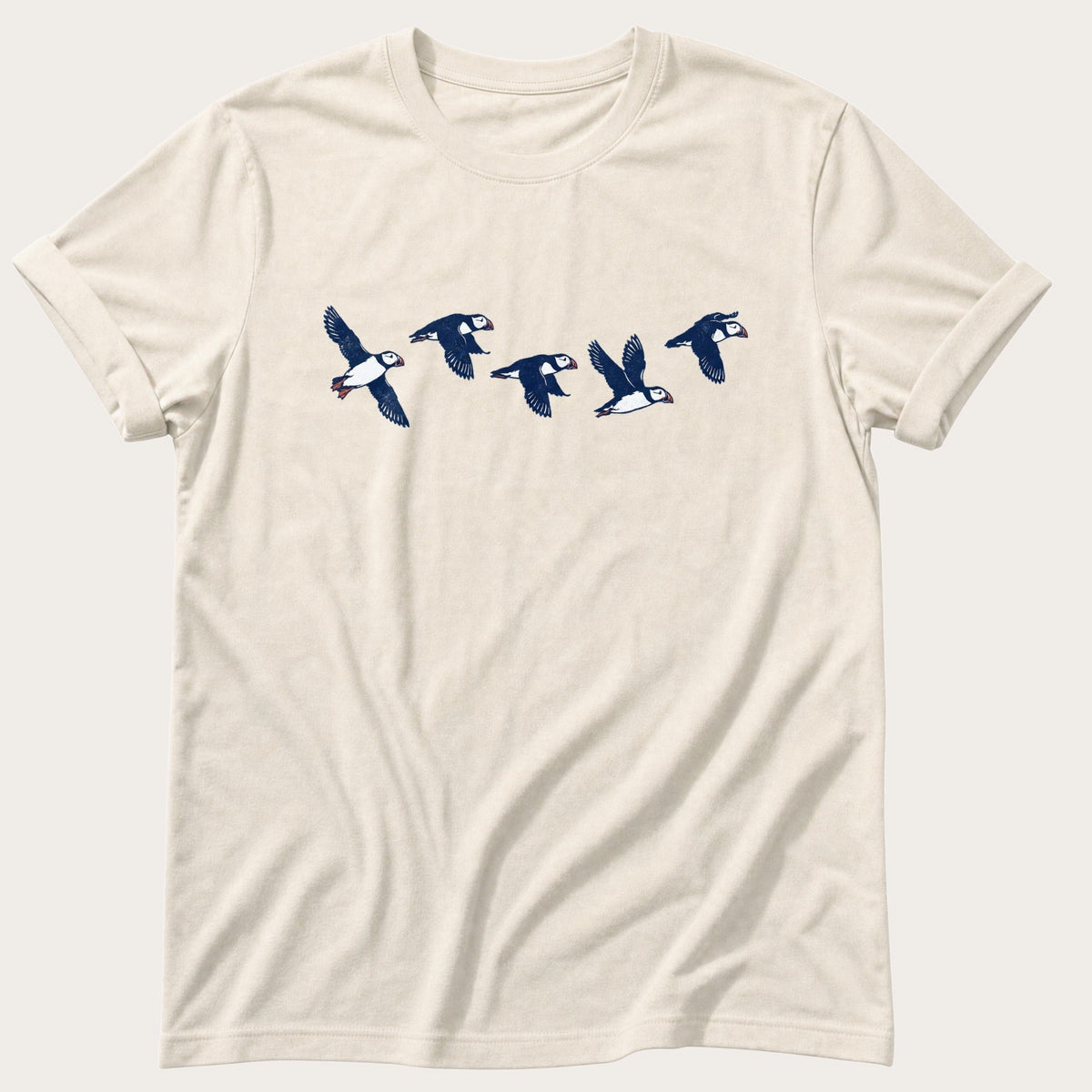 Flying Puffins 5 — Ivory Comfort Colors tee