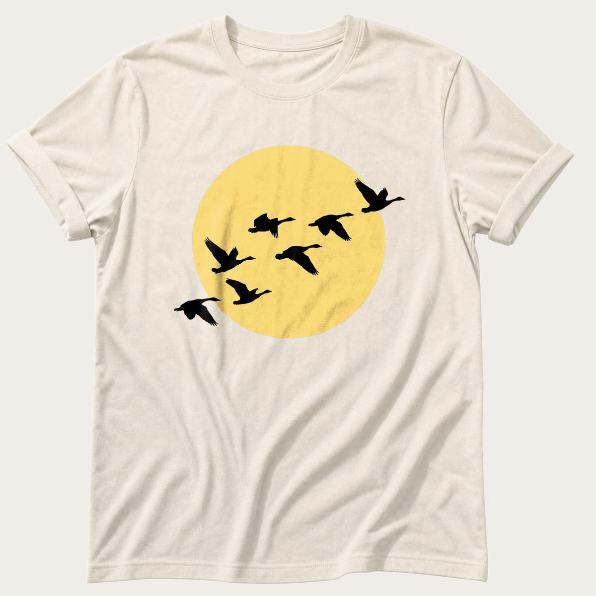 Golden Hour Geese — Ivory Comfort Colors tee