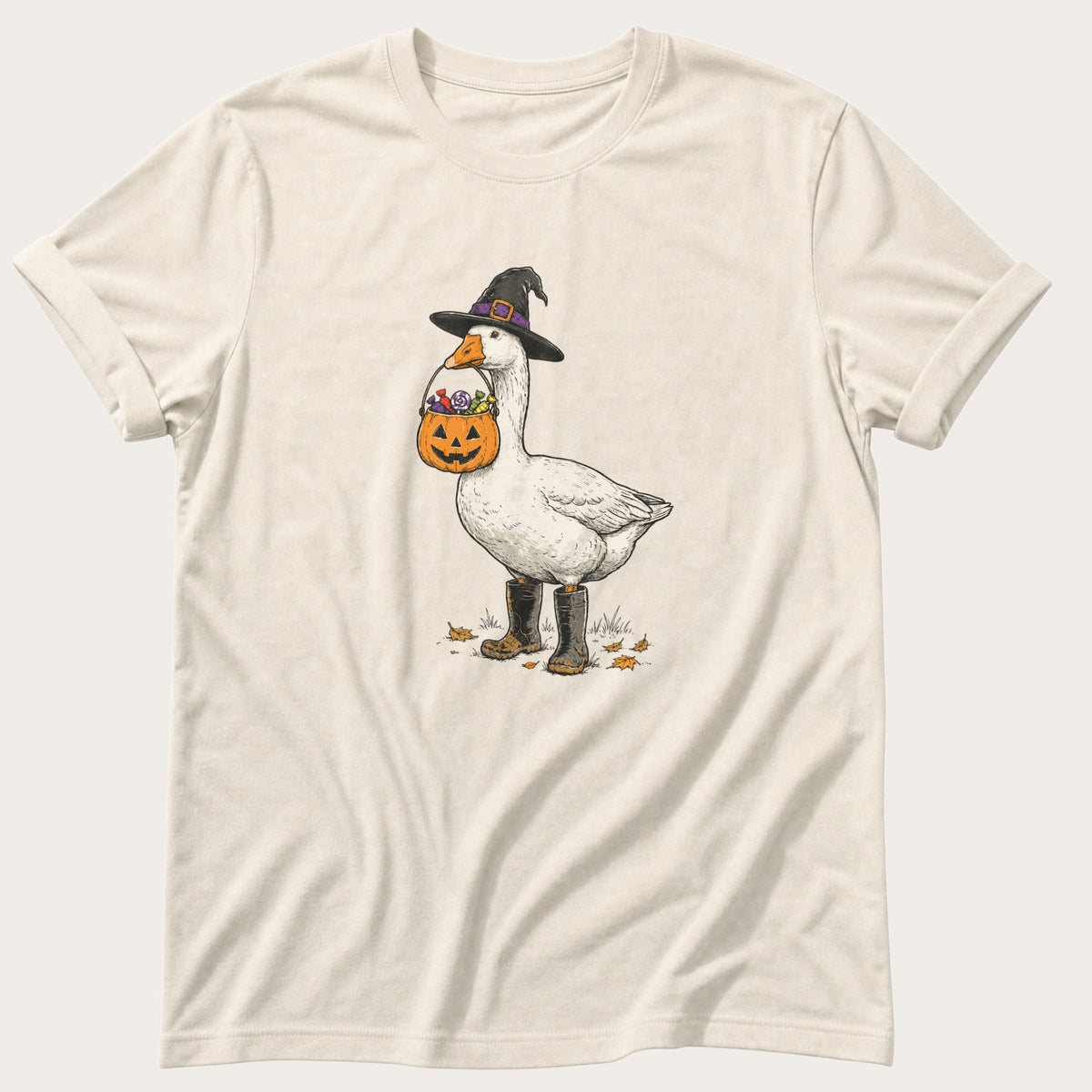Goose Or Treat — Ivory Comfort Colors tee