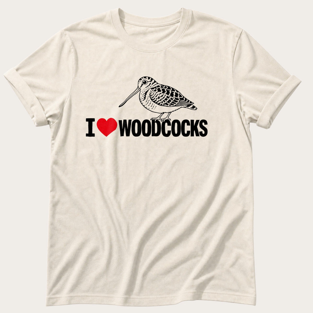 I Heart Woodcocks — Ivory Comfort Colors tee