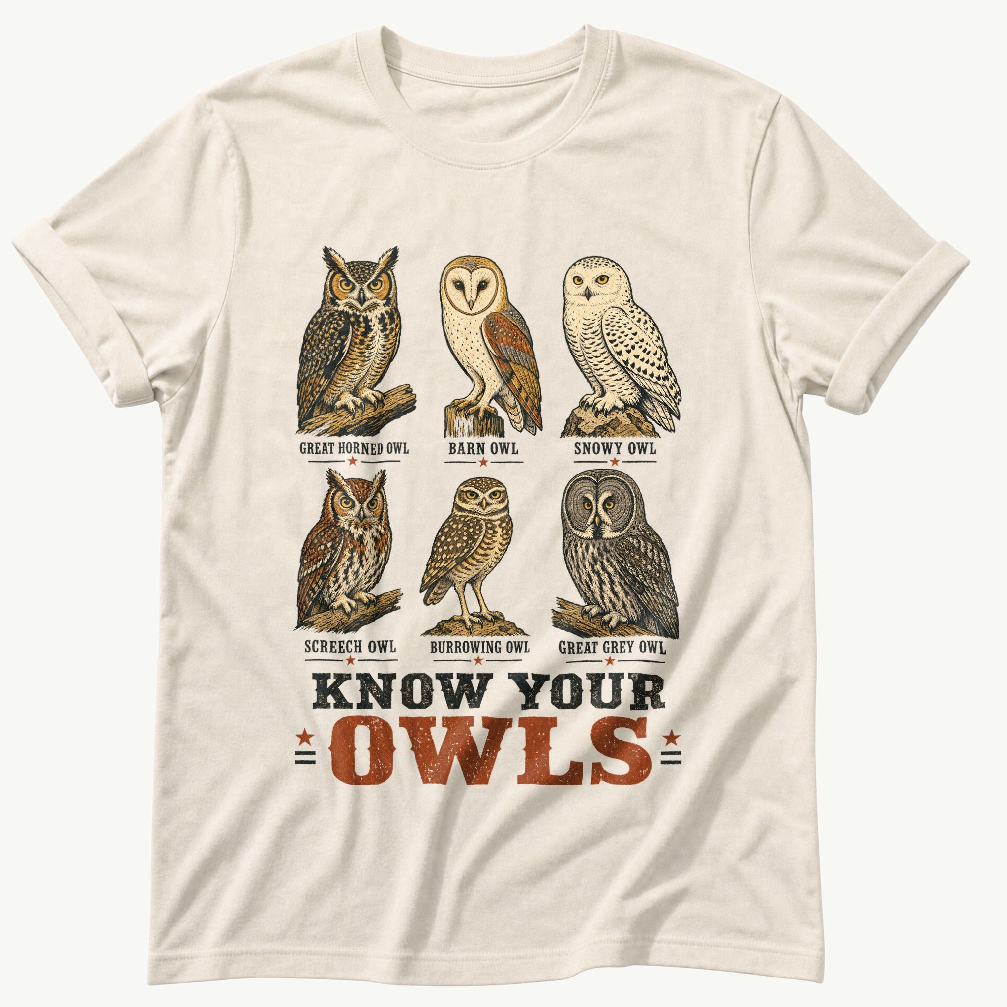 know-your-owls — Ivory Comfort Colors tee