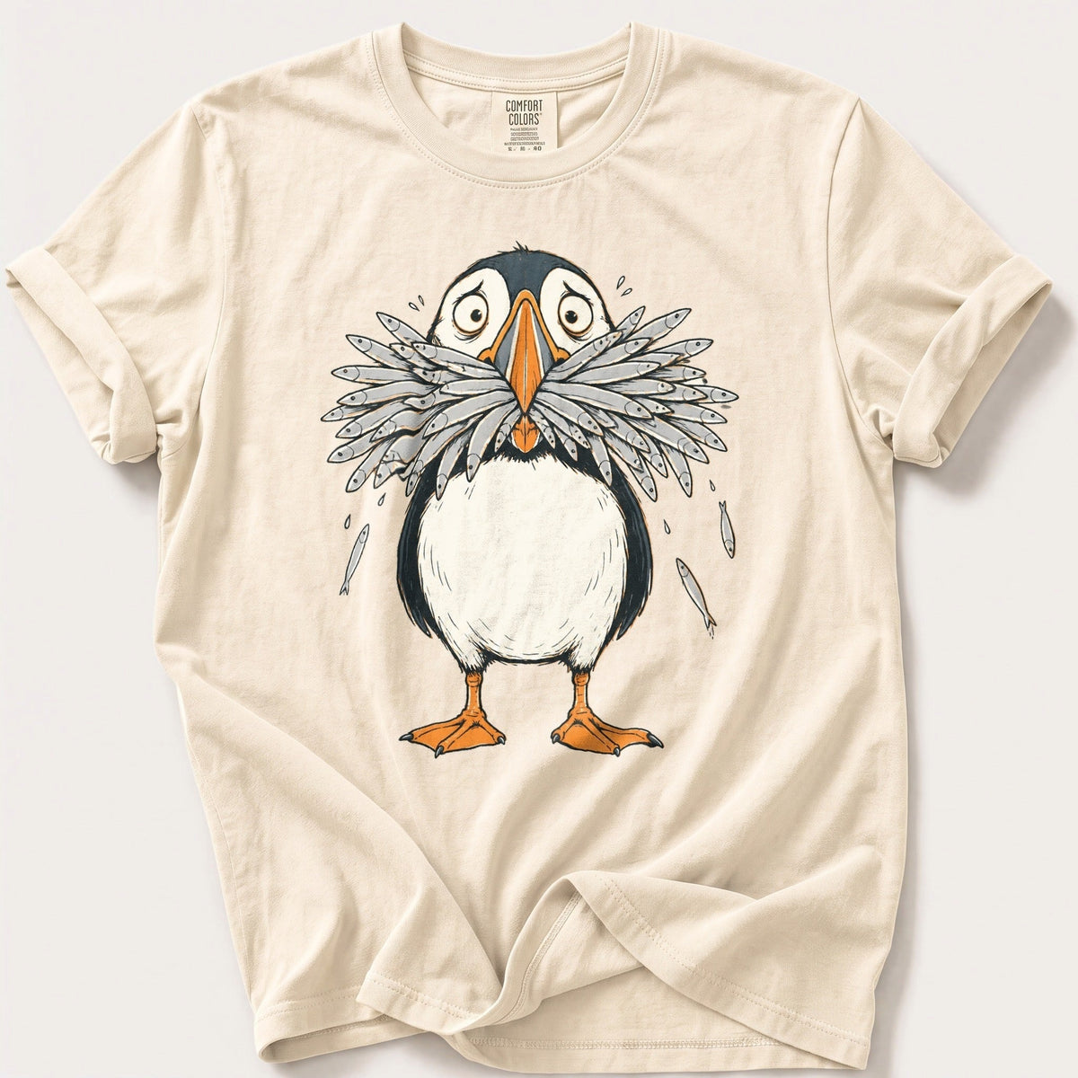 Mouthful Of Sardines — Ivory Comfort Colors tee