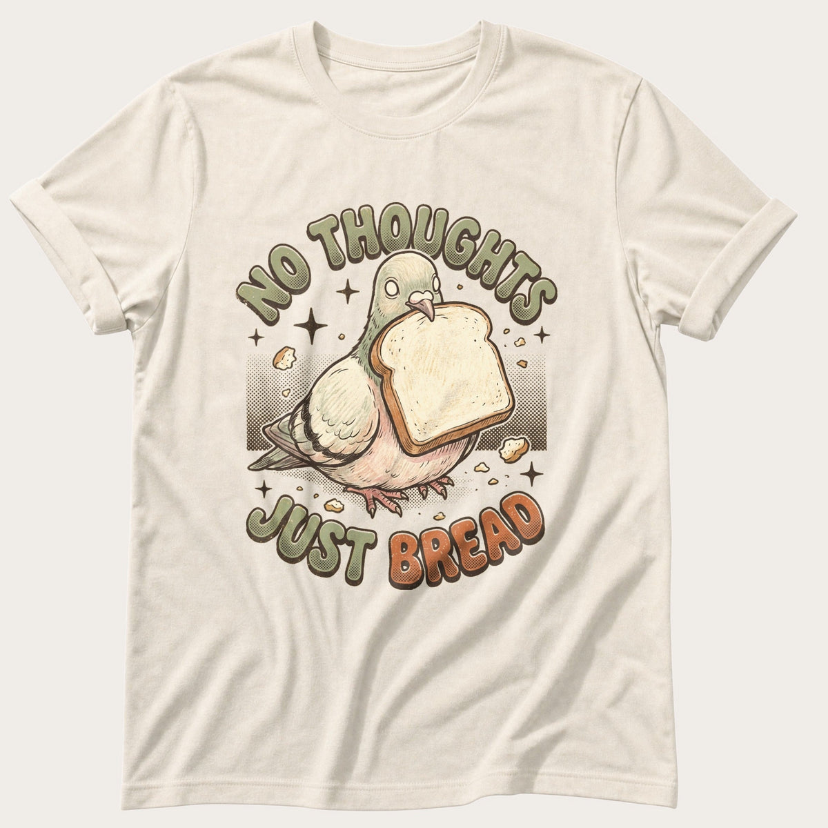 No Thoughts Just Bread — Ivory Comfort Colors tee
