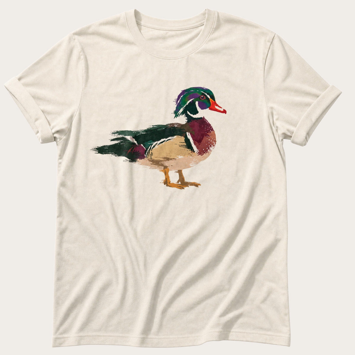 Painted Wood Duck — Ivory Comfort Colors tee