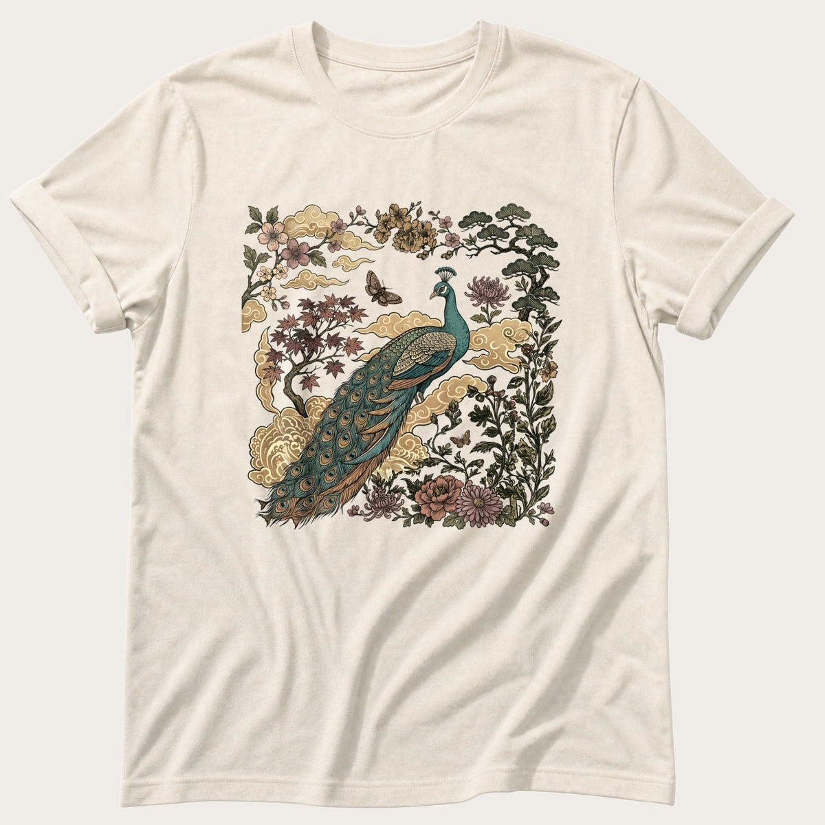 Peacock Murul — Ivory Comfort Colors tee
