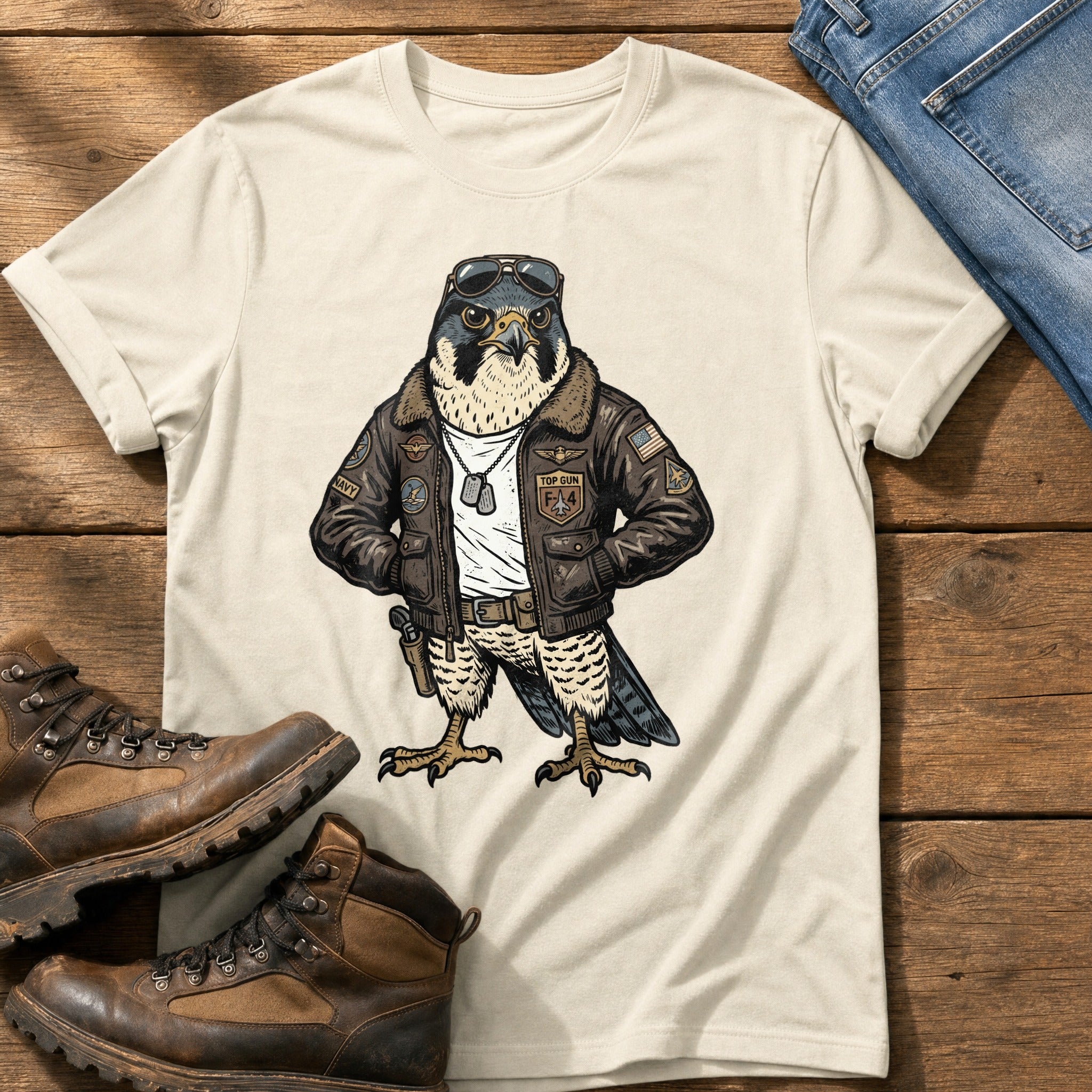 Pilot Hawk — Ivory Comfort Colors tee