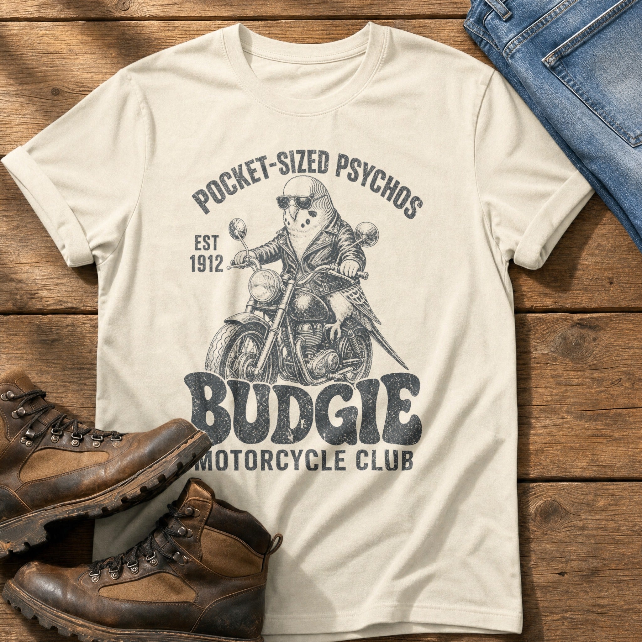 Pocket-sized Psychos — Ivory Comfort Colors tee