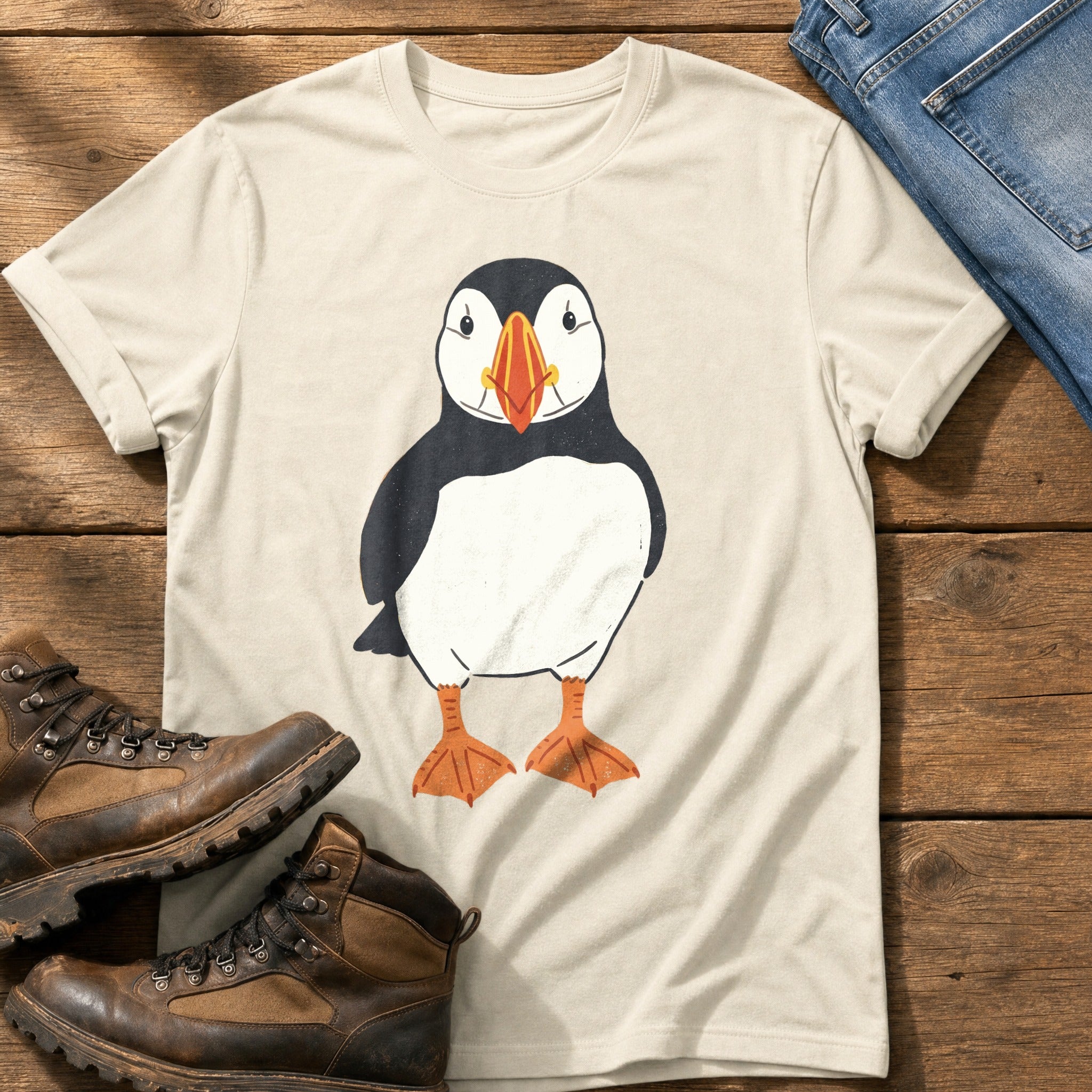 Puffin 22 — Ivory Comfort Colors tee