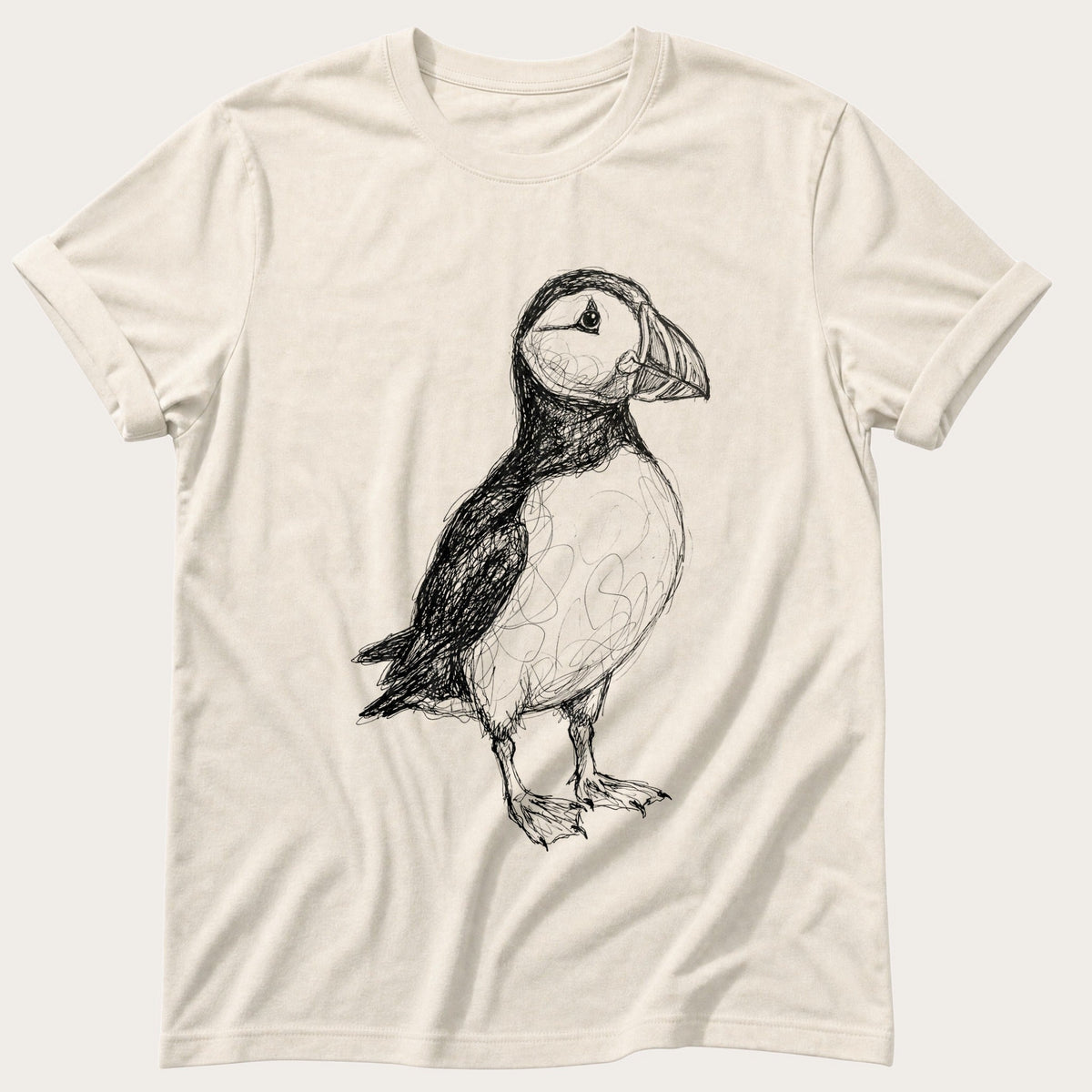 Puffin In Biro — Ivory Comfort Colors tee