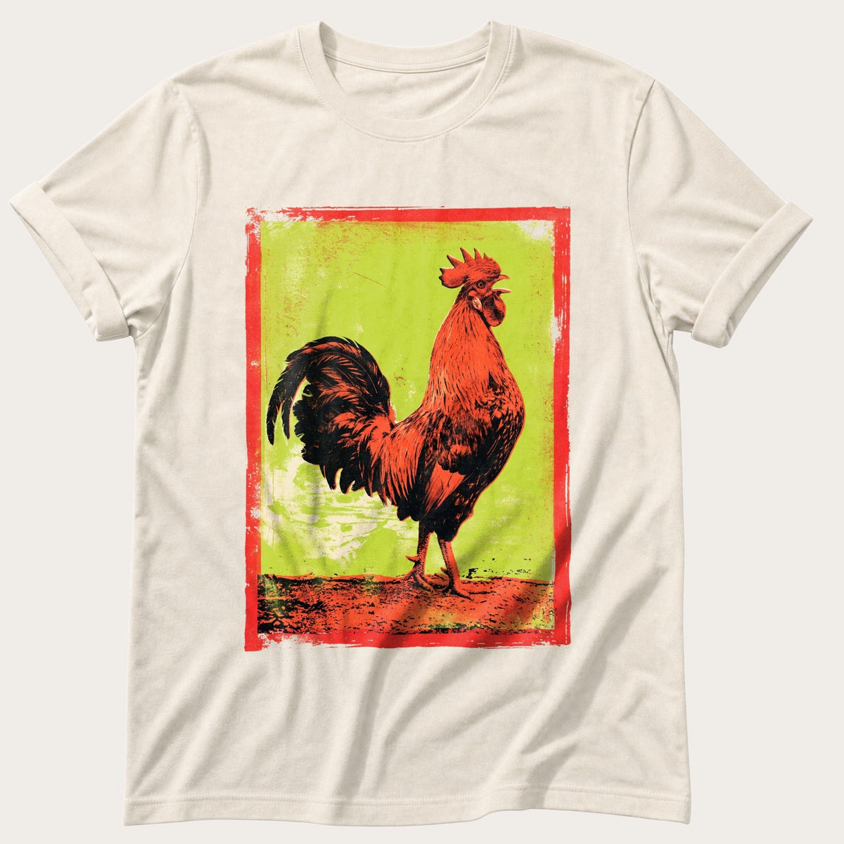 Rooster At Full Volume — Ivory Comfort Colors tee