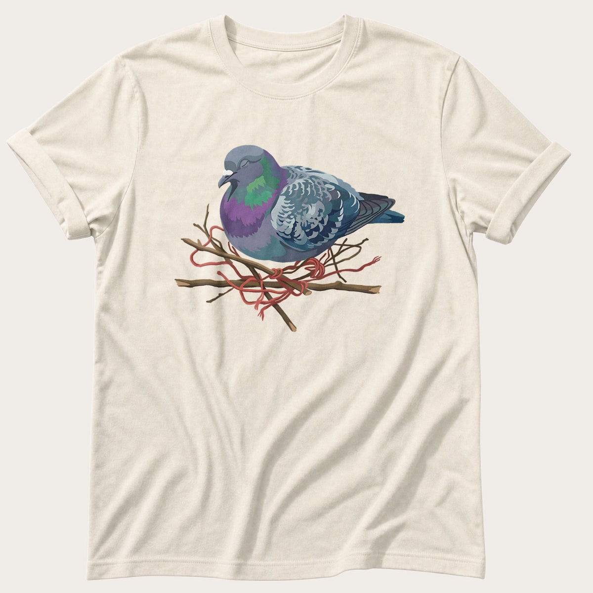 Sleeping Pigeon — Ivory Comfort Colors tee
