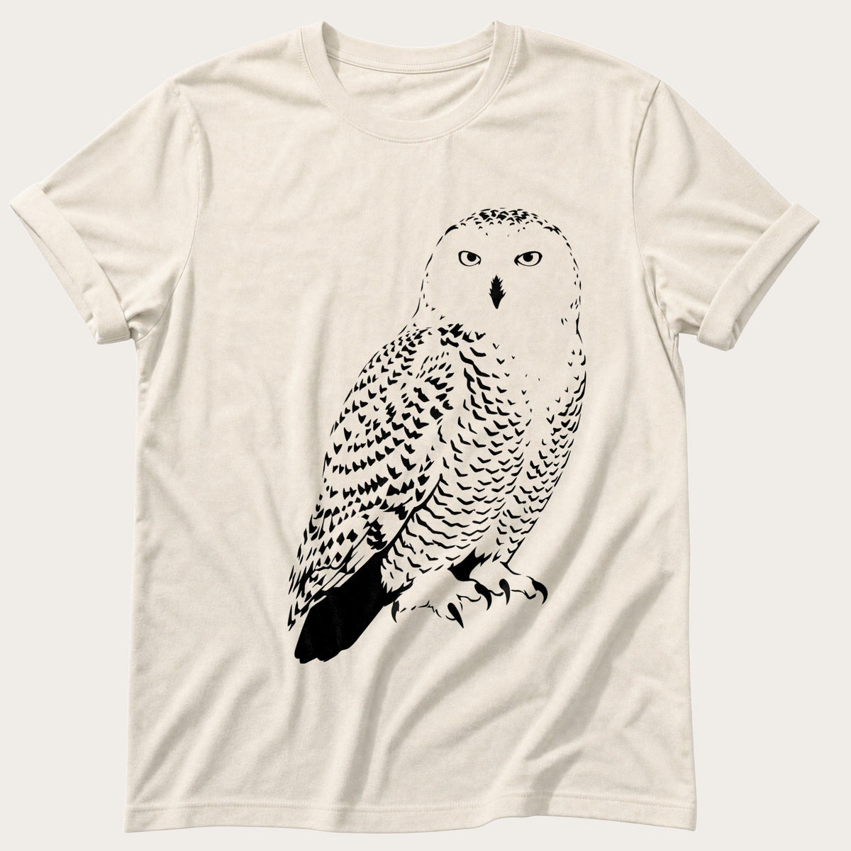 Snowy Owl — Ivory Comfort Colors tee