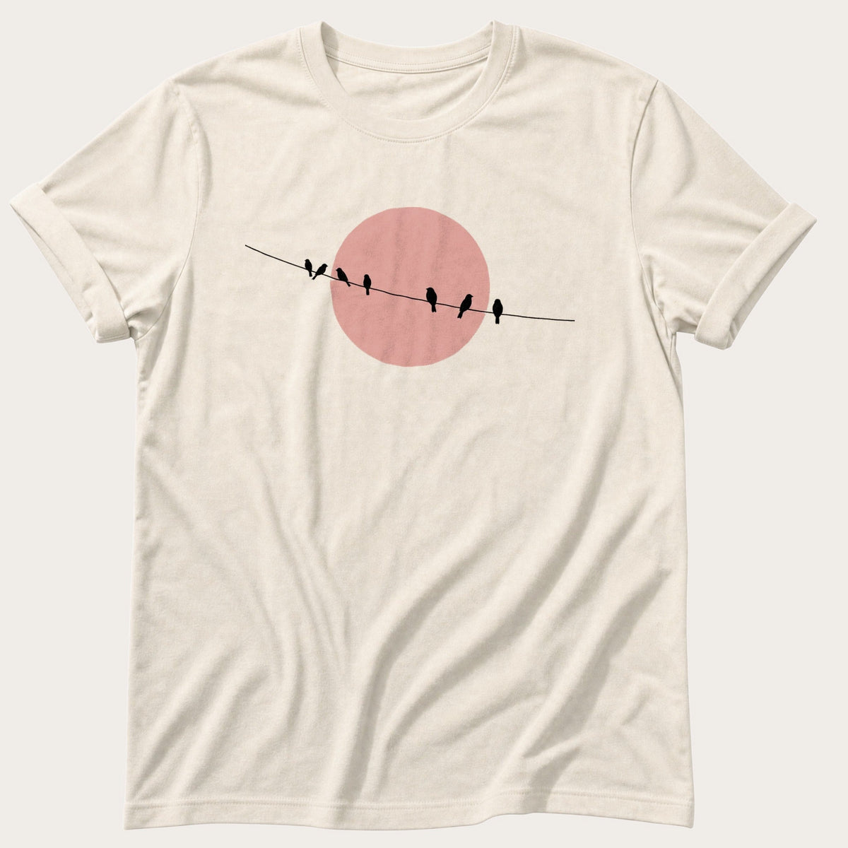 Starlings On The Wire — Ivory Comfort Colors tee