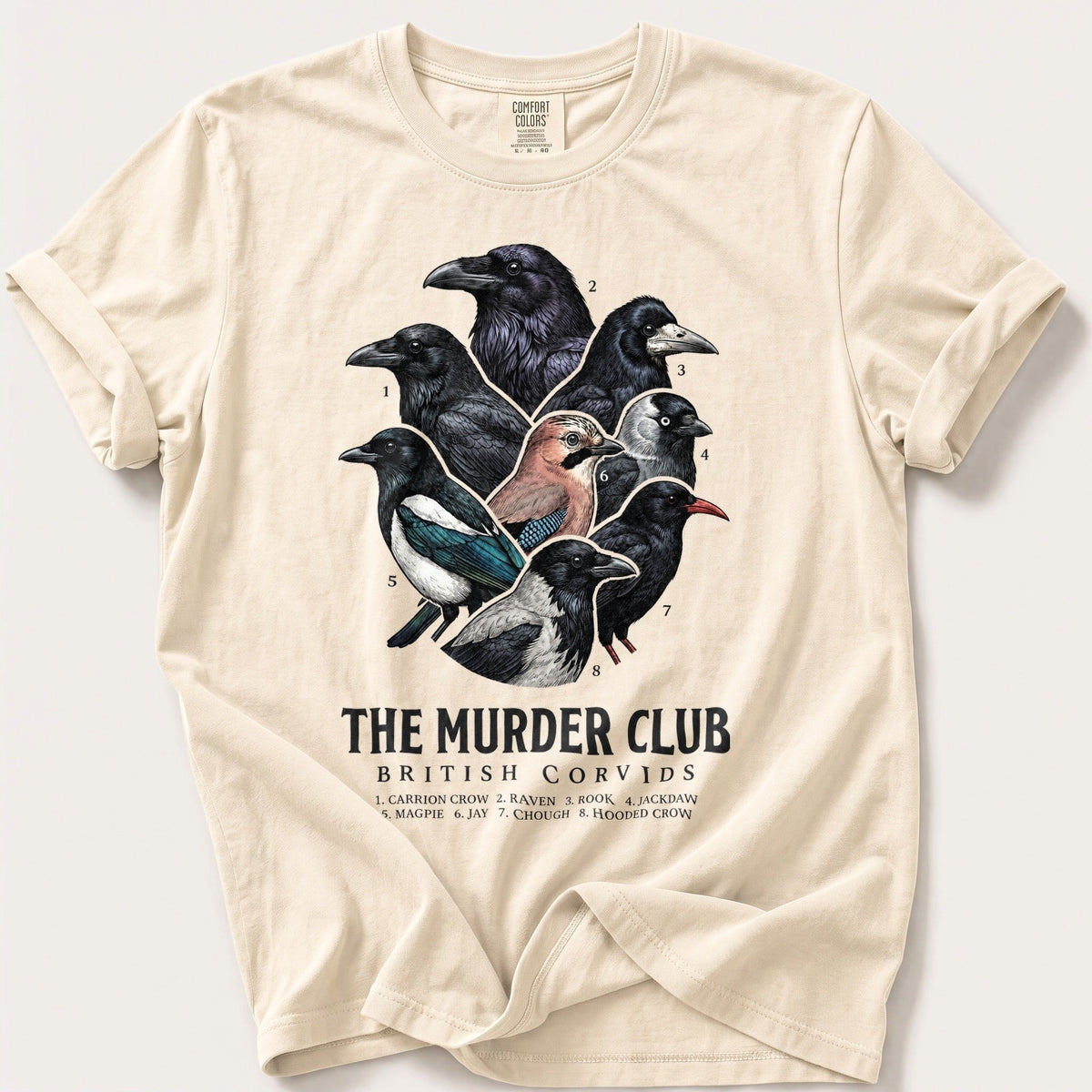 The Murder Club — Ivory Comfort Colors tee