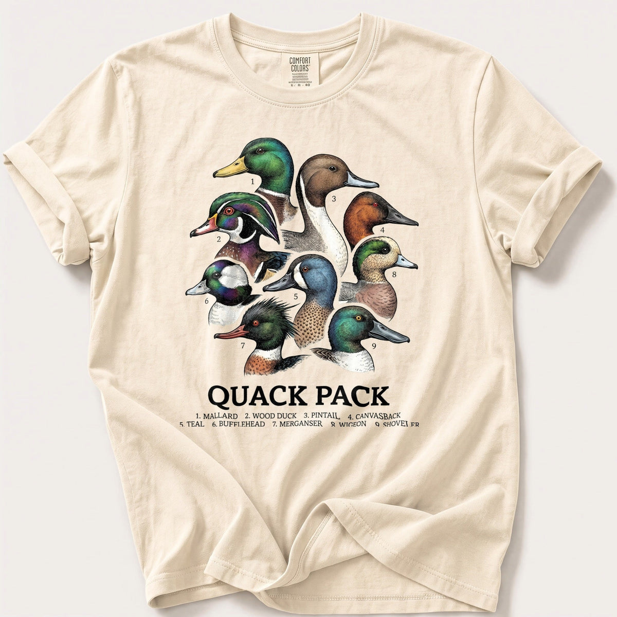 The Quack Pack — Ivory Comfort Colors tee