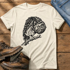 Tilted Head Owl 11 — Ivory Comfort Colors tee