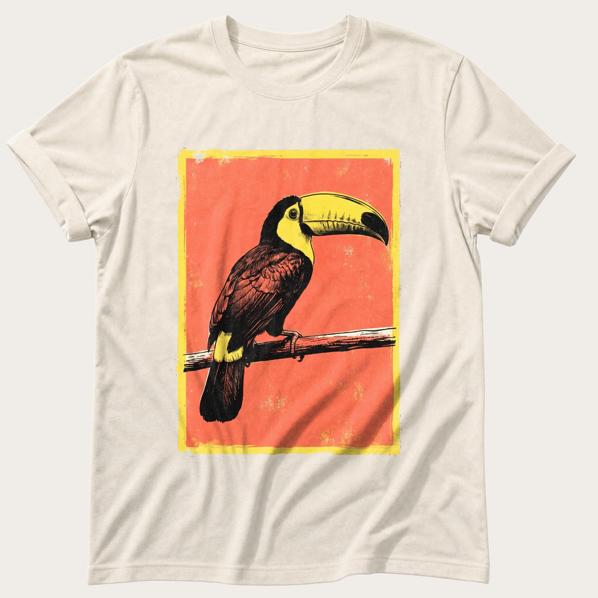 Toucan On A Branch — Ivory Comfort Colors tee