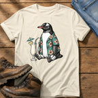 Tropical Penguin — Ivory Comfort Colors tee