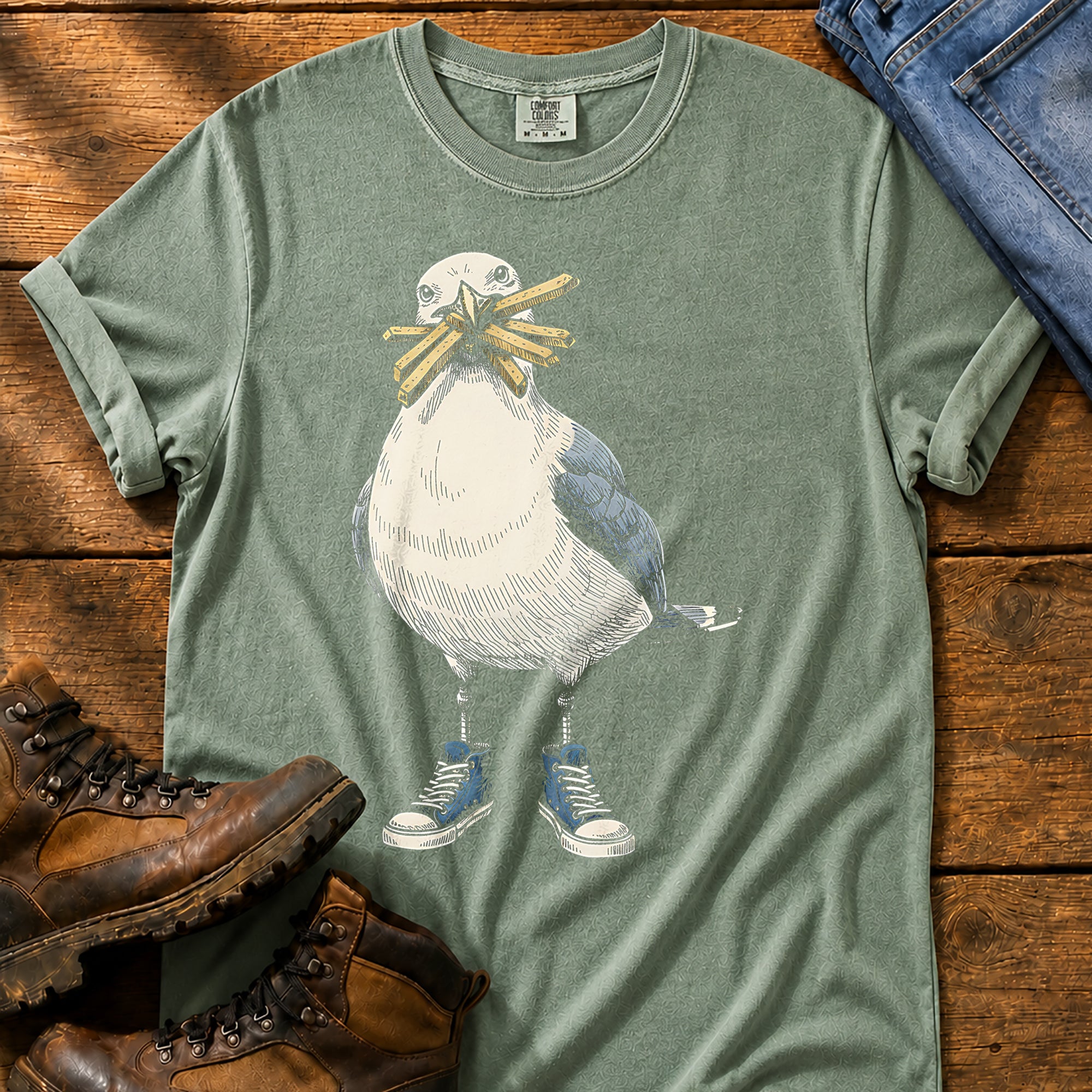 Seagull With Chips Comfort Colors® Tee