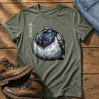 Chunky Pigeon — Moss Comfort Colors tee