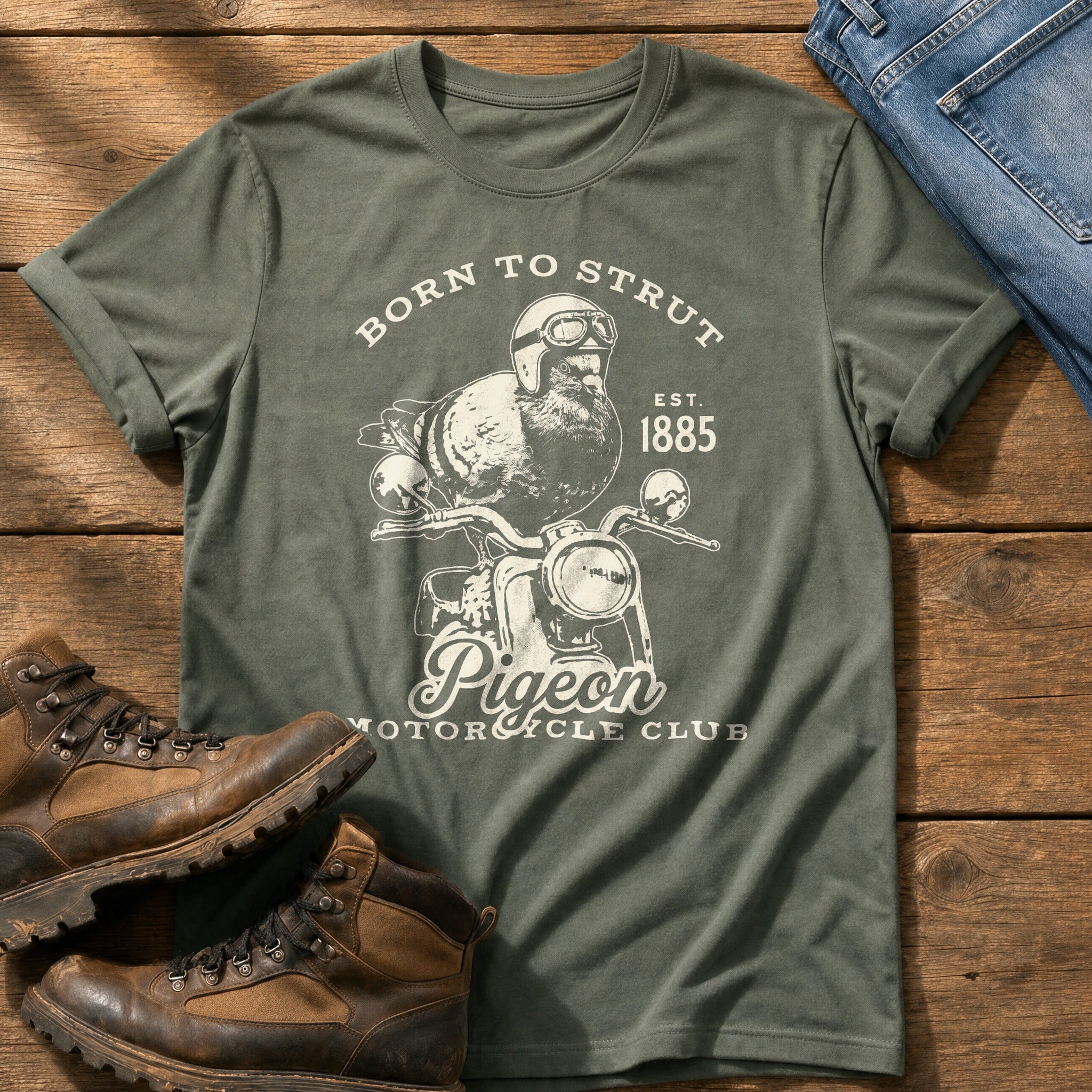 Cock Of The Walk — Moss Comfort Colors tee