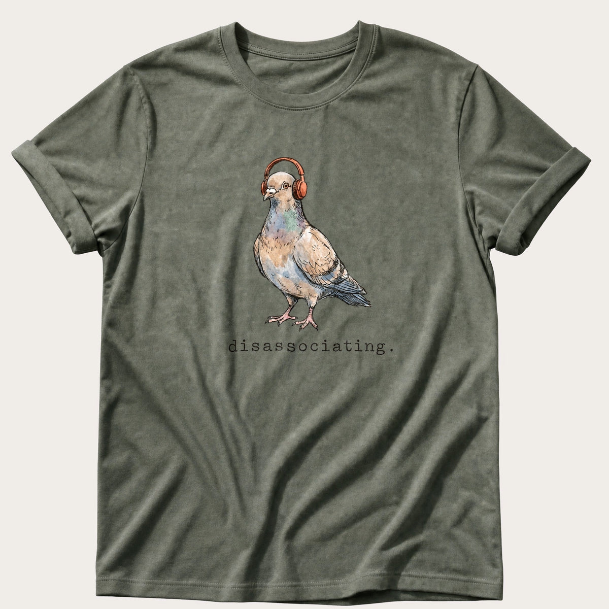 Disassociating — Moss Comfort Colors tee