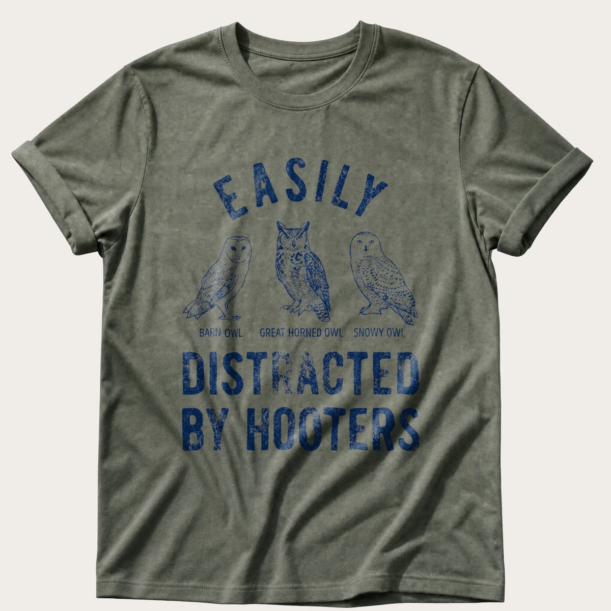 Distracted By Hooters — Moss Comfort Colors tee