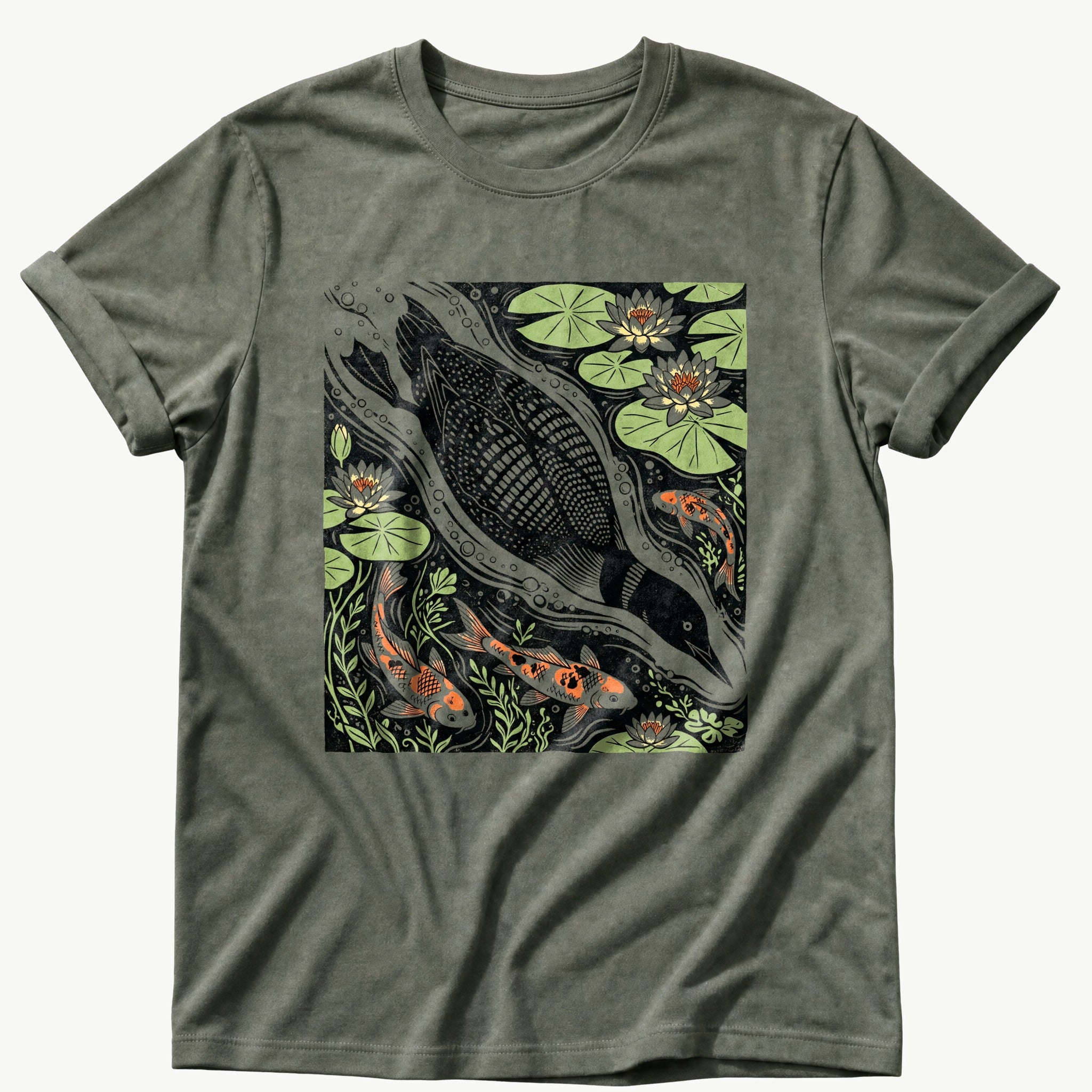 diving-loon — Moss Comfort Colors tee