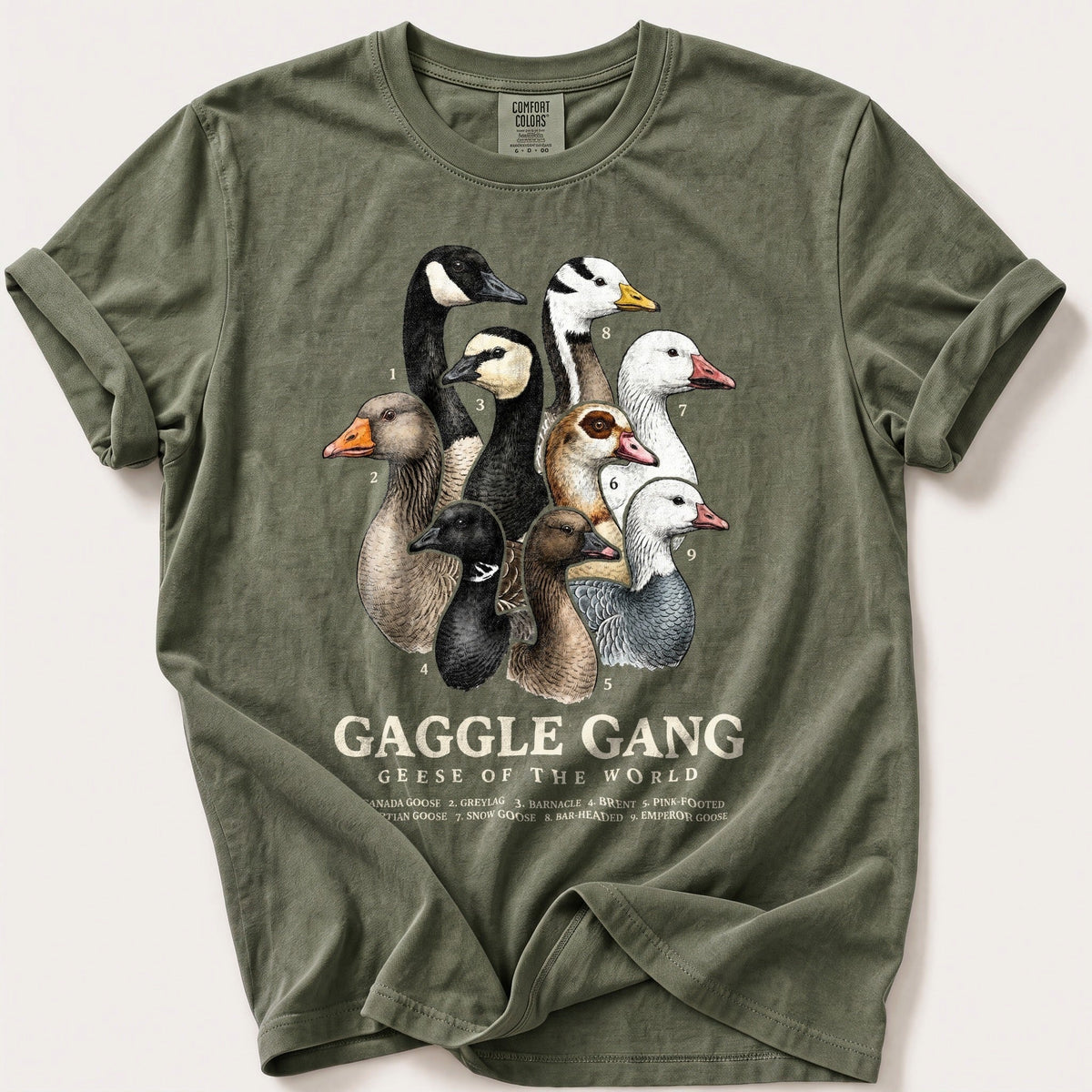 Gaggle Gang — Moss Comfort Colors tee