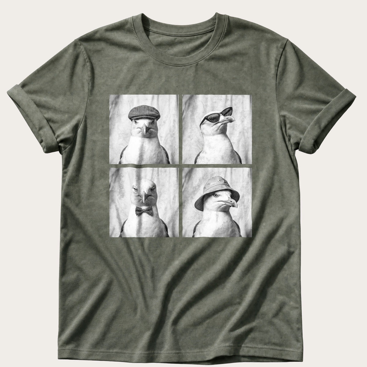 Gull Photo Booth — Moss Comfort Colors tee
