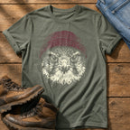 Hawk Beanie 44 — Moss Comfort Colors tee
