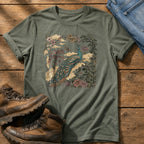Peacock Murul — Moss Comfort Colors tee
